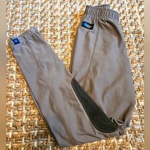 Girls riding breeches Irideon size XL tan gray color